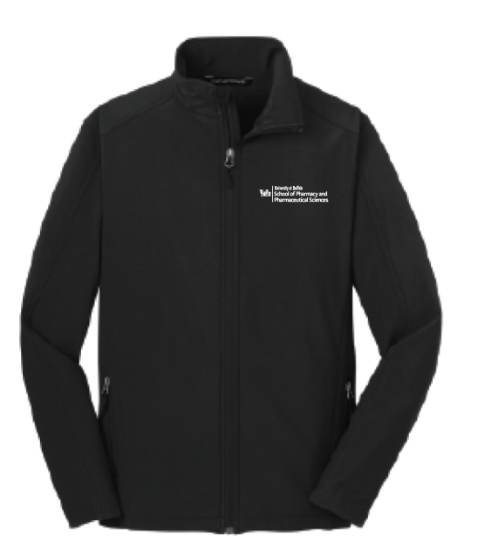 Black full-zip jacket with SPPS logo on right breast